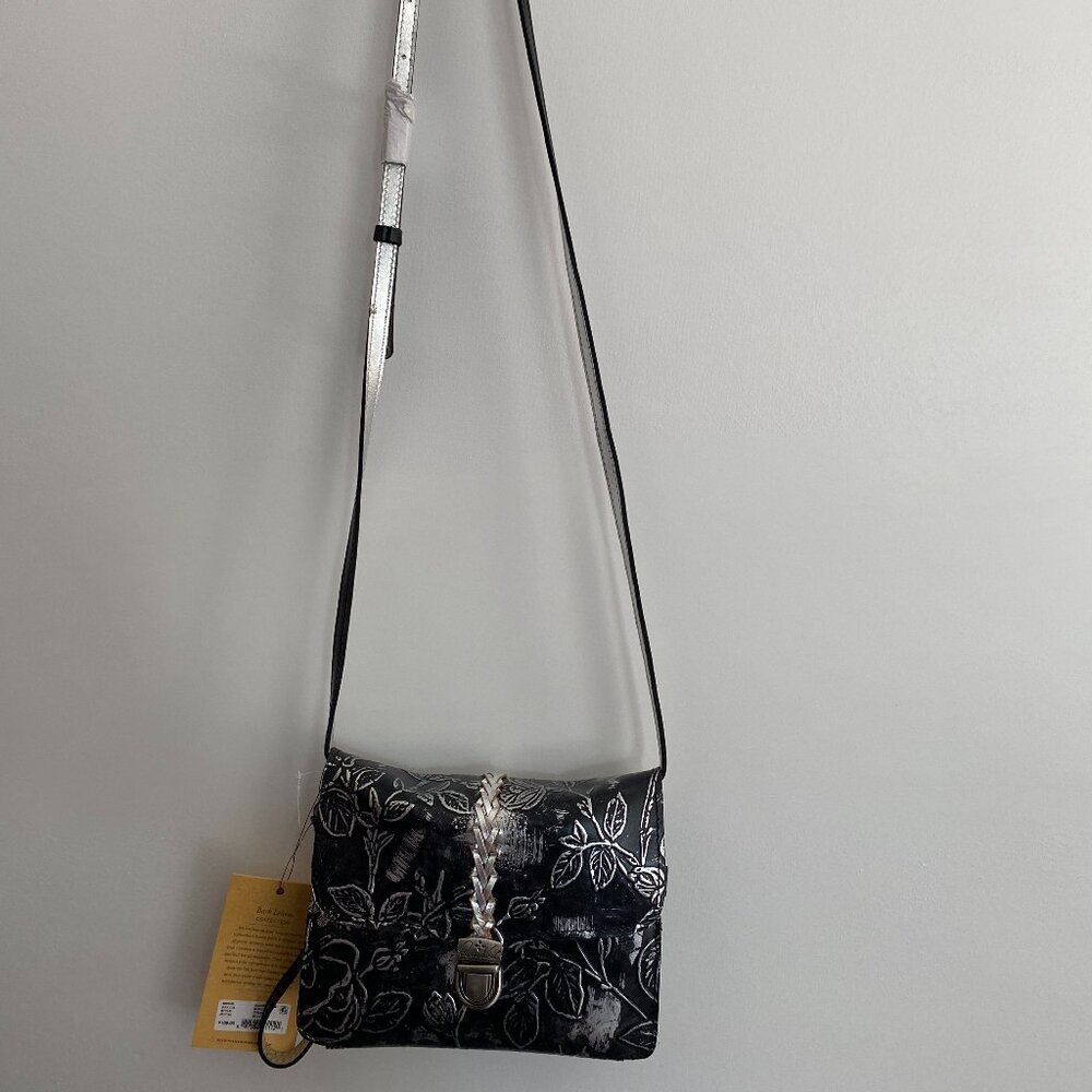Patricia Nash Leather Crossbody Small Purse Bag - Black
